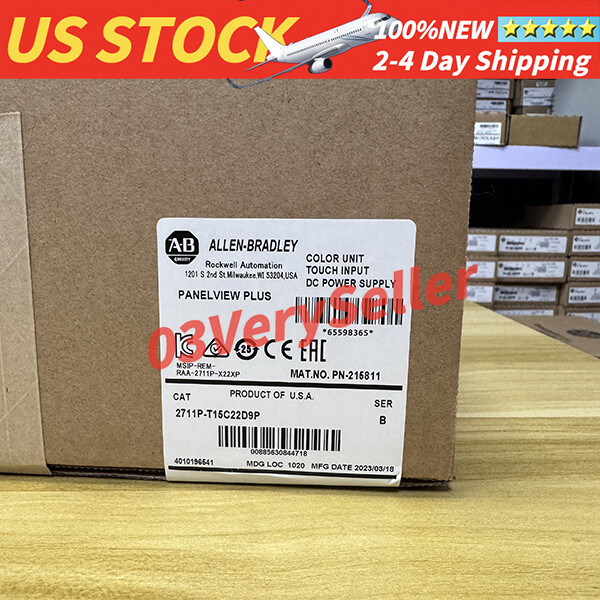 Allen-Bradley 2711P-T15C22D9P Plus 7 Graphic Terminal New Sealed Fast Ship