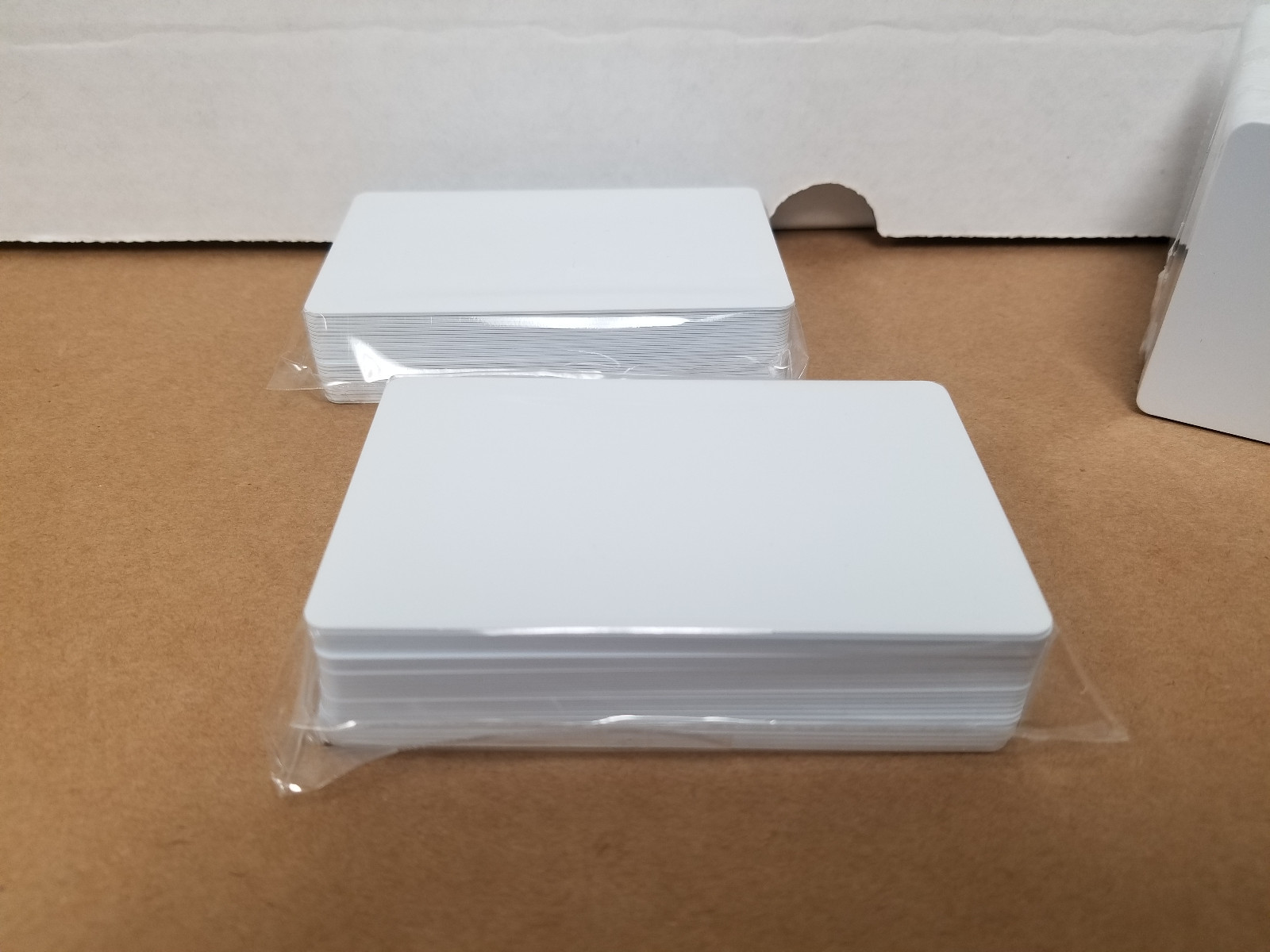 50 Blank White PVC Cards, CR80.30 Mil, High Quality for Color and UV Printing