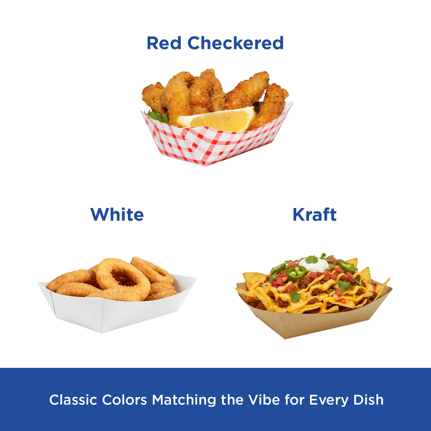 Karat Food Tray – Shepherd’s Check (Red) – 0.5 lb, FP-FT050G