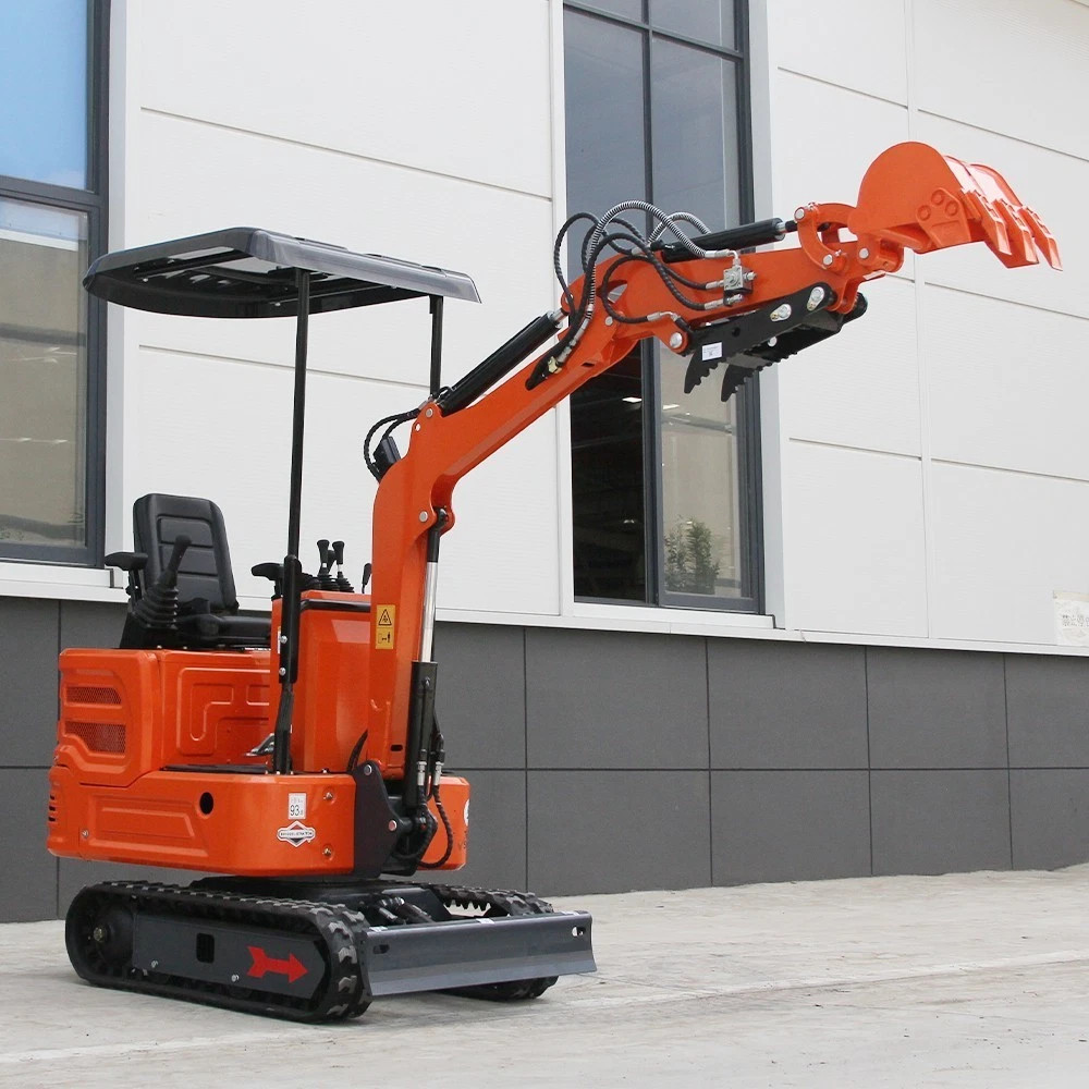 13.5HP 1 TON Mini Excavator B&S EPA Engine Hydraulic Thumb Digger, Free Shipping