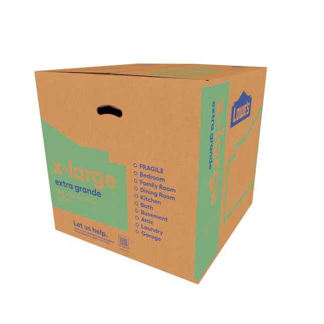 Classic Cardboard Moving Box with Handle Holes Fast shipping and Any Size