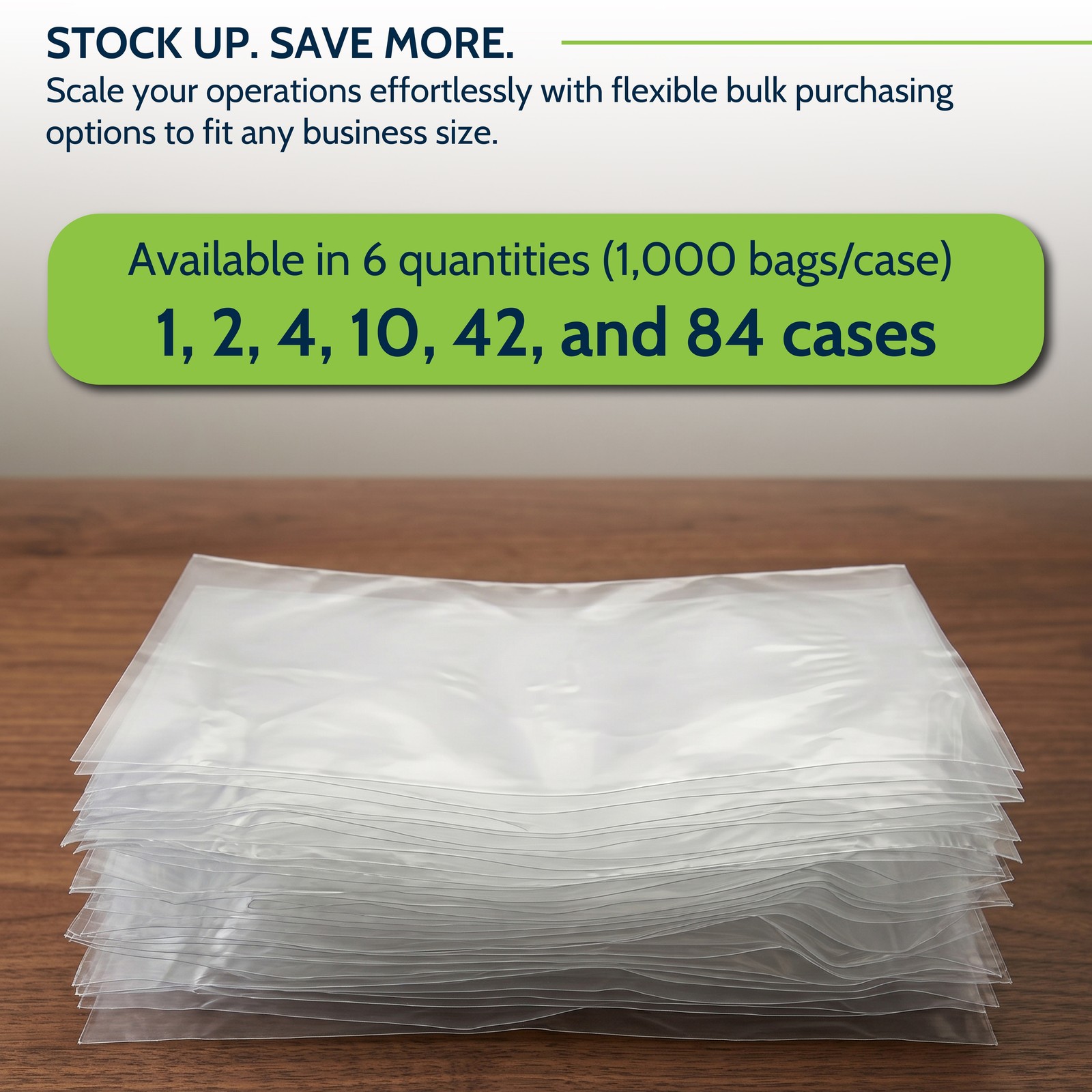 Poly Bags Flat Clear 1 Mil Open Top Plastic Transparent Bag High Clarity Layflat