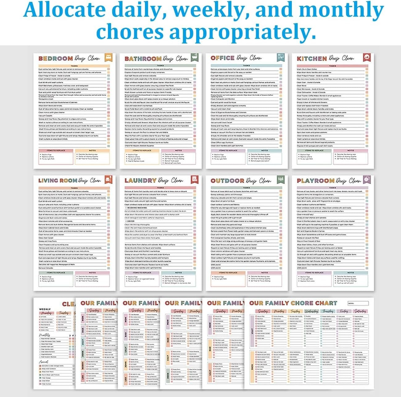 Adhd Cleaning Planner, Editable Adhd Cleaning and Organizing Planner DIY