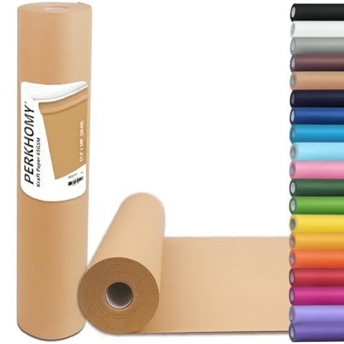 17.5″ x 1200” Brown Kraft Paper 50 lb Basis Thick Roll Packaging Shipping NEW**