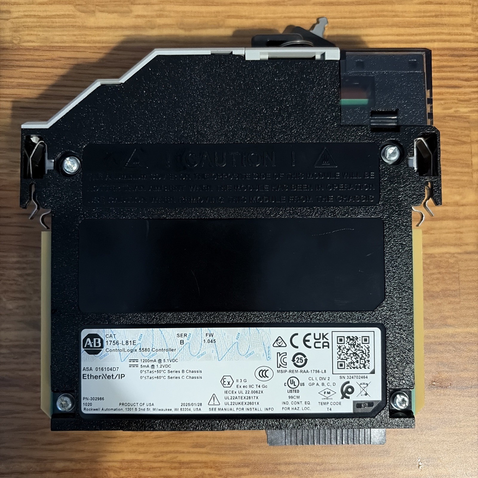 Allen-Bradley 1756-L81E Rockwell Automation Controllogix 3MB Controller