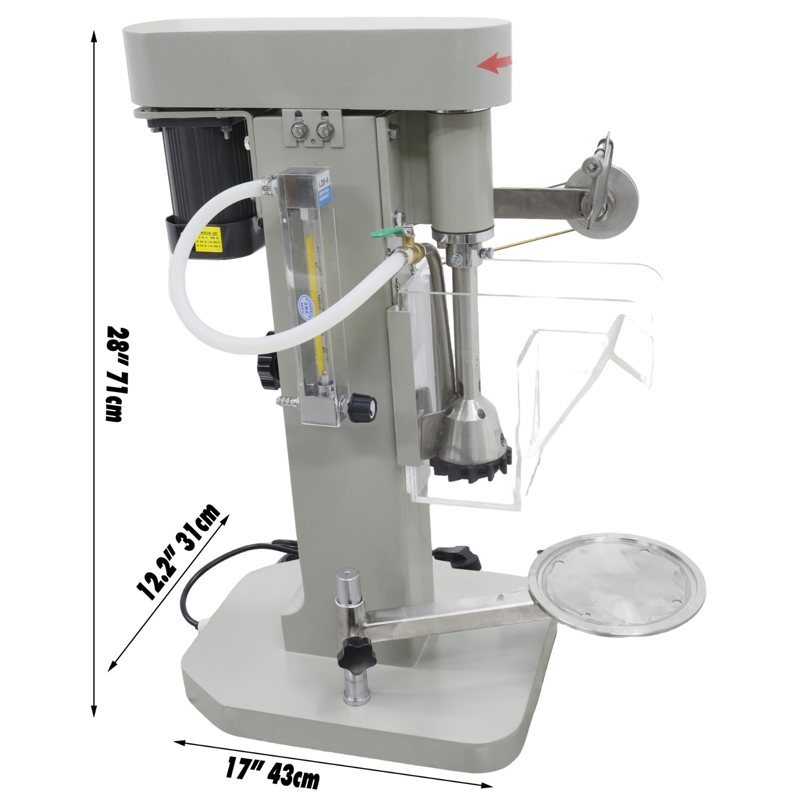 110V 1.5L Single-Cell Laboratory Flotation Machine, Belt-Driven with 60mm Impell