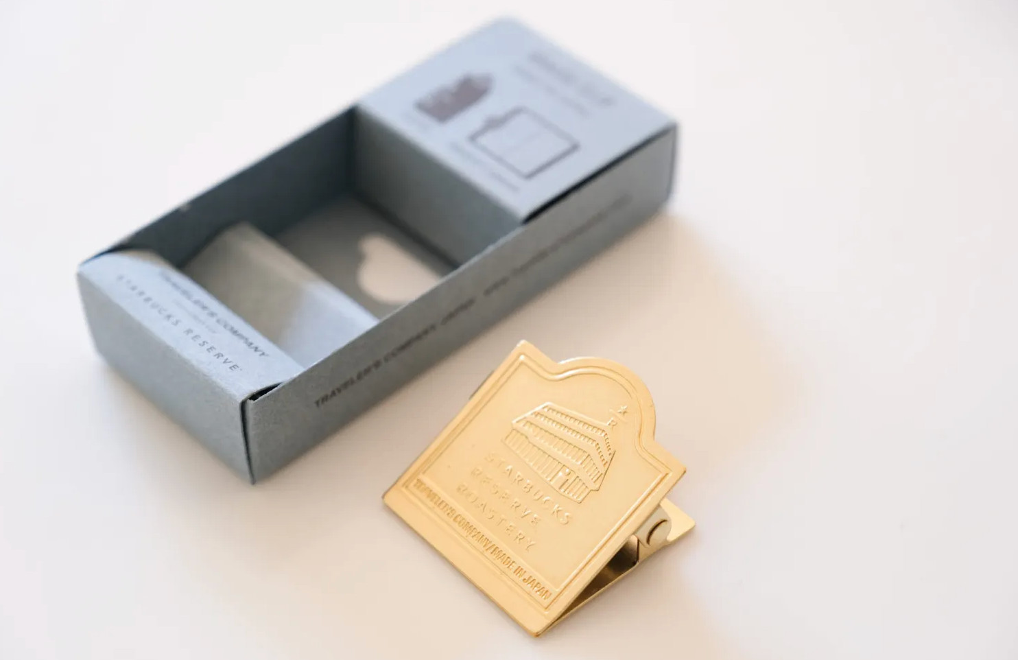 TRAVELER’S notebook Starbucks Reserve Roastery Tokyo Brass Clip Façade limited