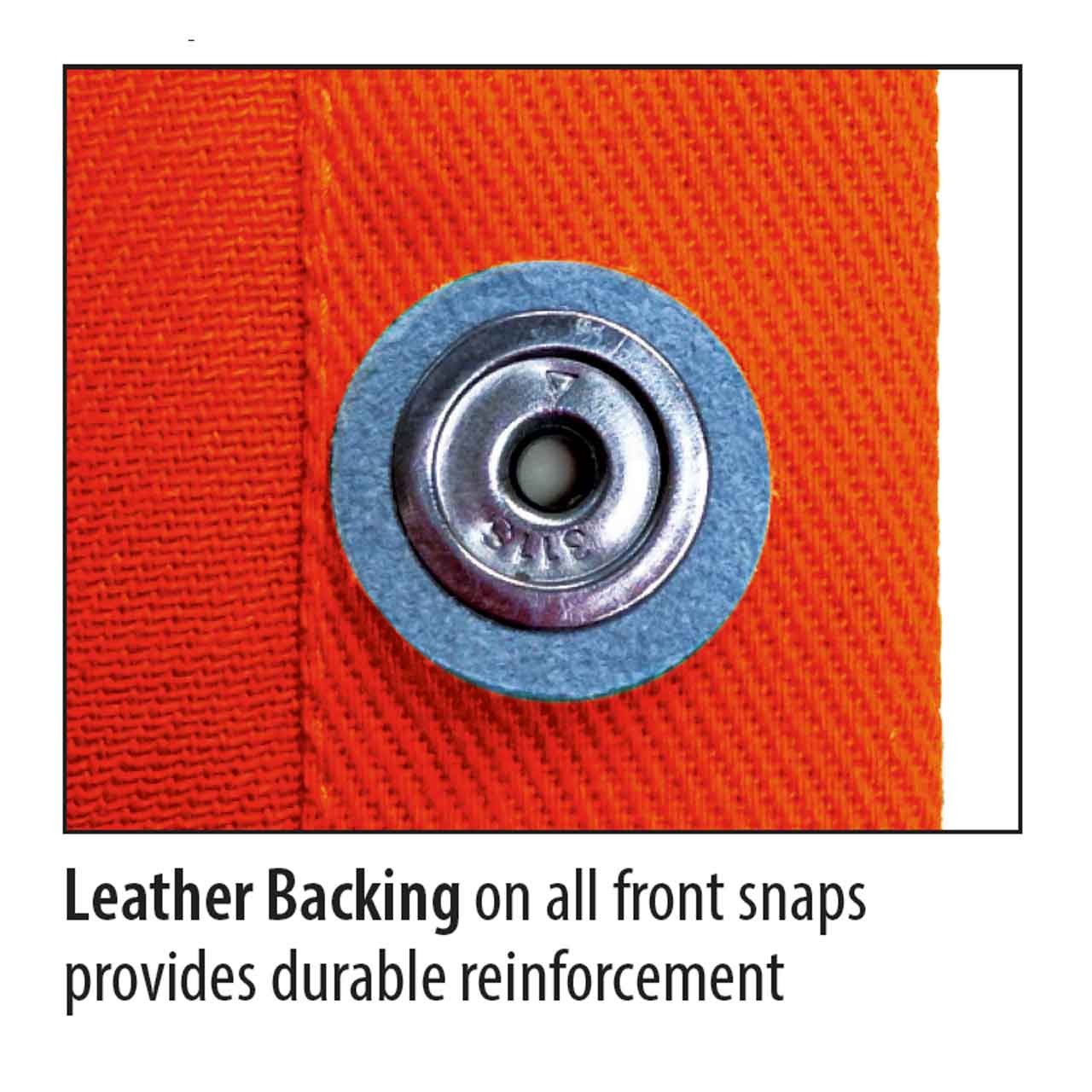 Black Stallion JF1010 Welding Jacket with FR Reflective Tape, Orange, Large