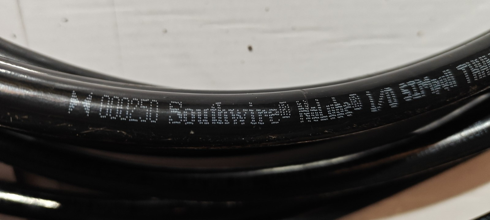 20 ft. 1/0 AWG Black Stranded Copper wire THHN THWN-2 new SIMpull Southwire line
