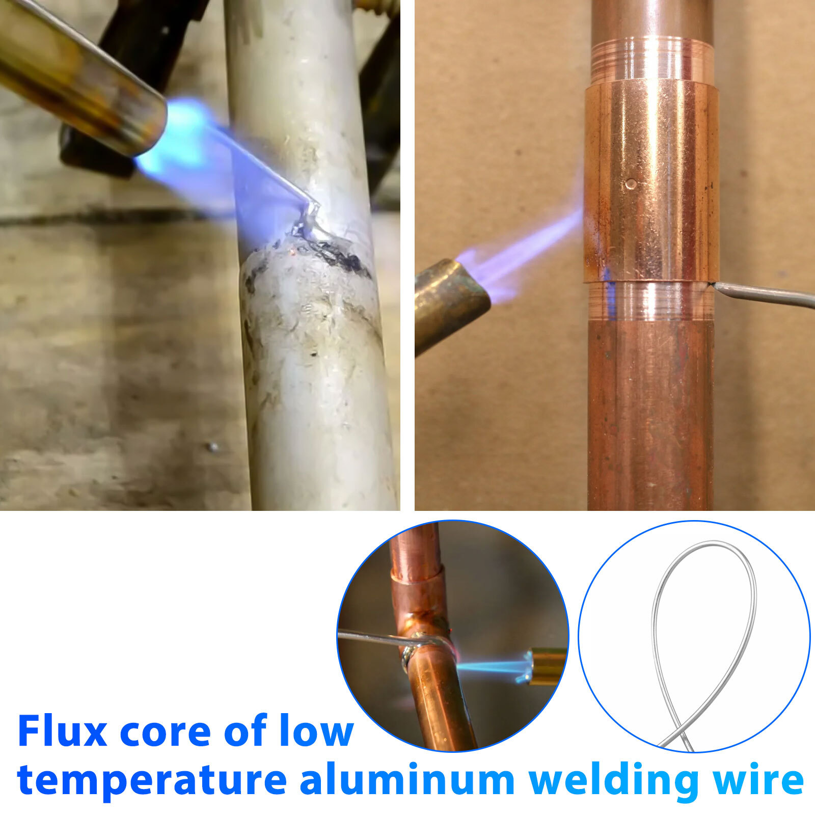 Easy Melt Welding Rods Low Temperature Aluminum Wire Brazing 20pcs – 1.6mm*500mm