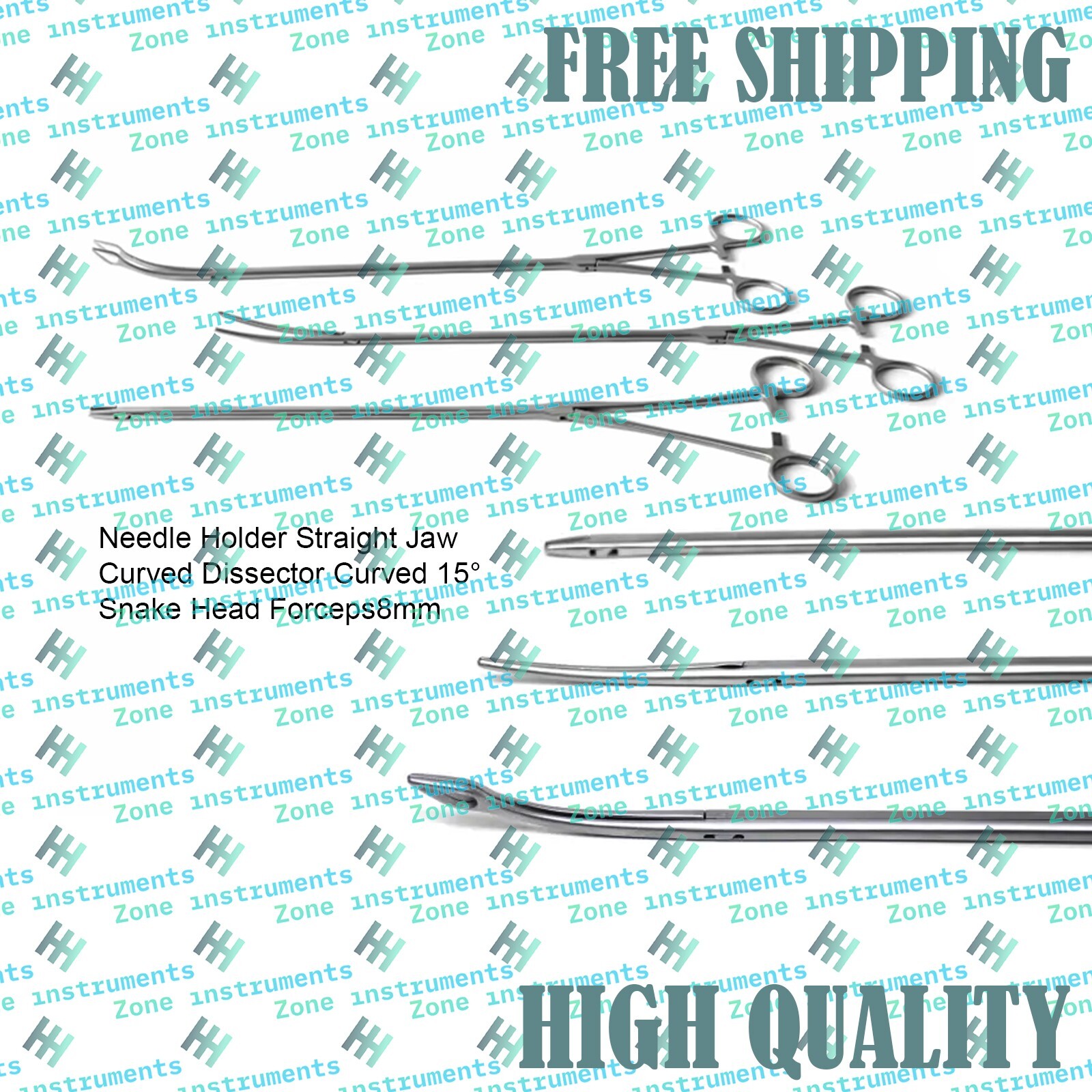 3pcs Medical Surgical Thoracoscopic Instruments, Thoracic Surgery Instruments