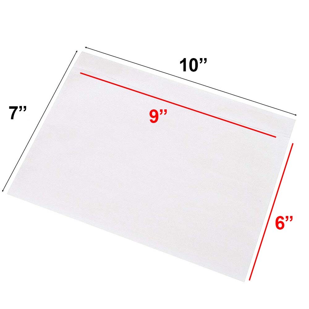 100-4000 Clear Packing List Envelopes 6×9 Invoice Slip Label Pouch Self Adhesive