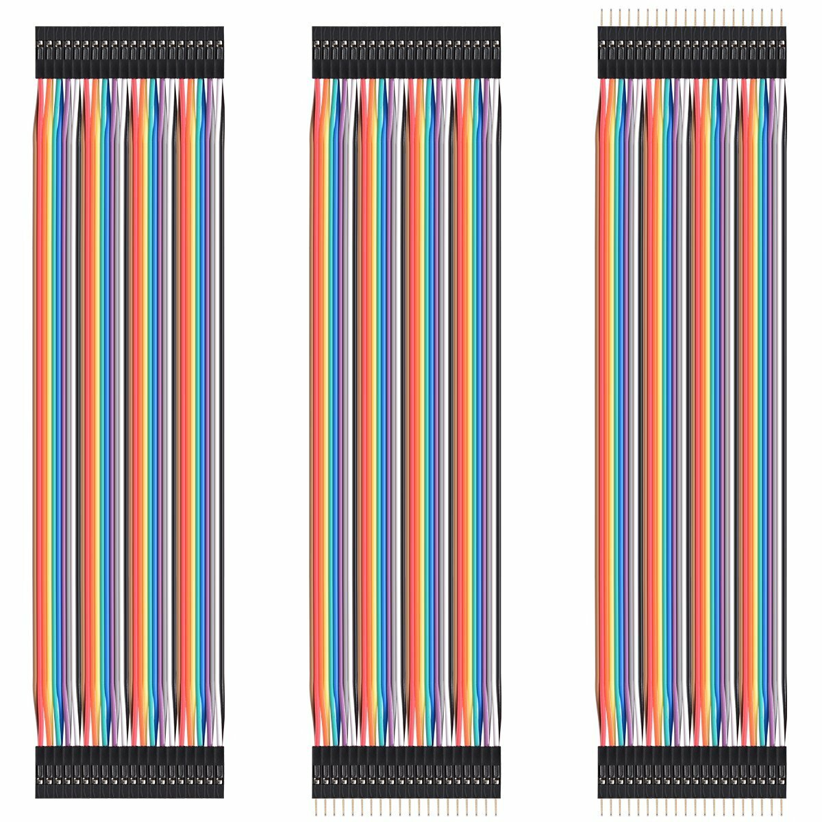 Dupont Cable Jumper 40 Wire 20cm F-M F-F M-M For Arduino Raspberry Breadboard
