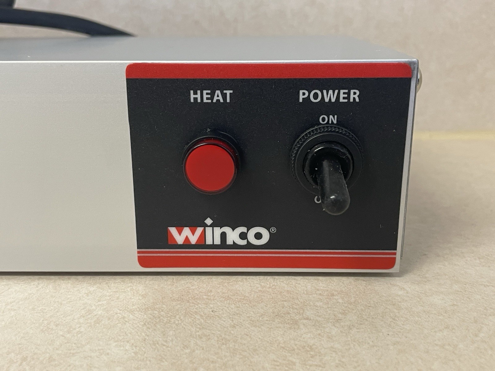 Winco ESH-36, 36-Inch Electric Strip Heater, 850W, 7A, Commercial Grade Infrared