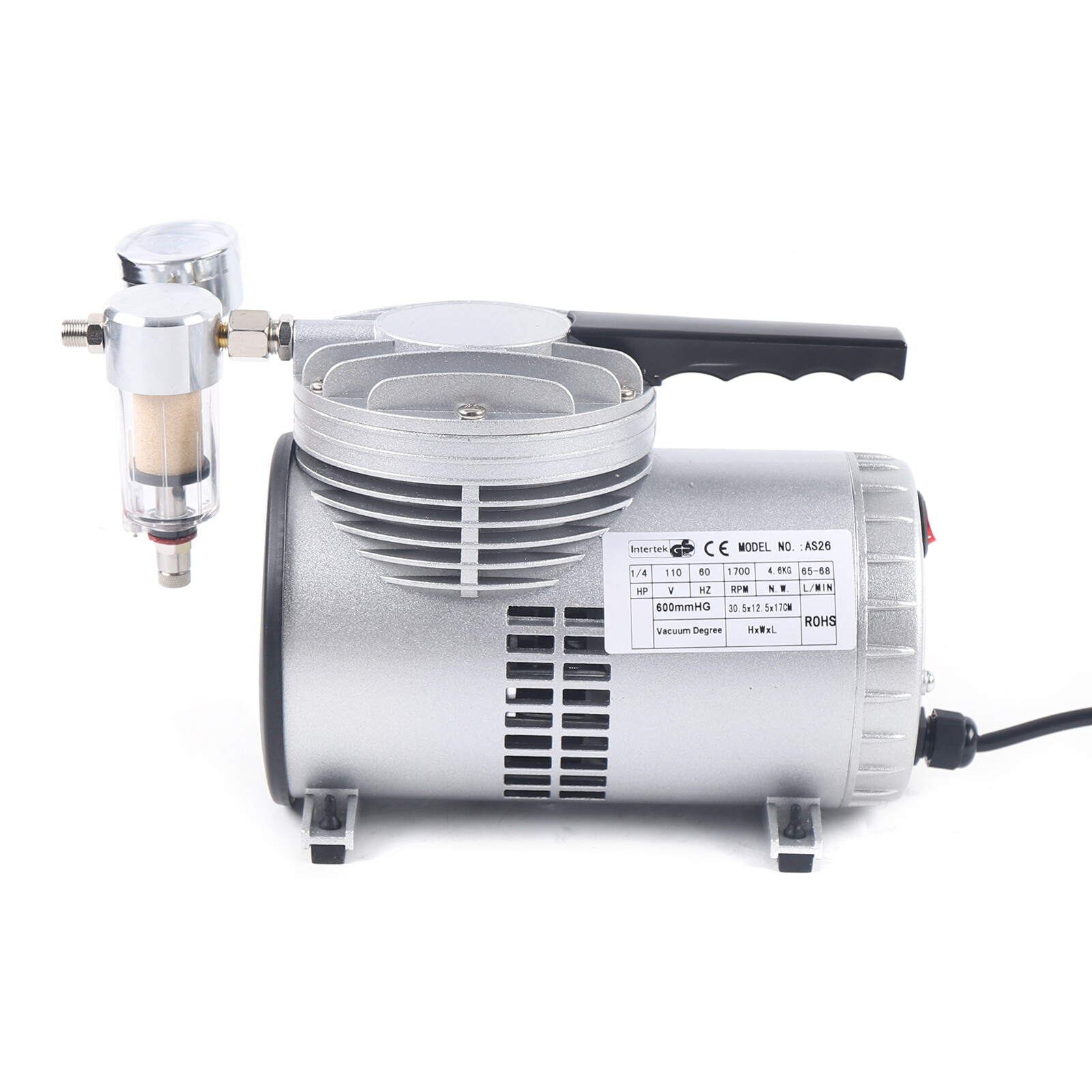 Oilless Diaphragm Vacuum Pump Industrial Small Oil Free Vacuum Suction Pump