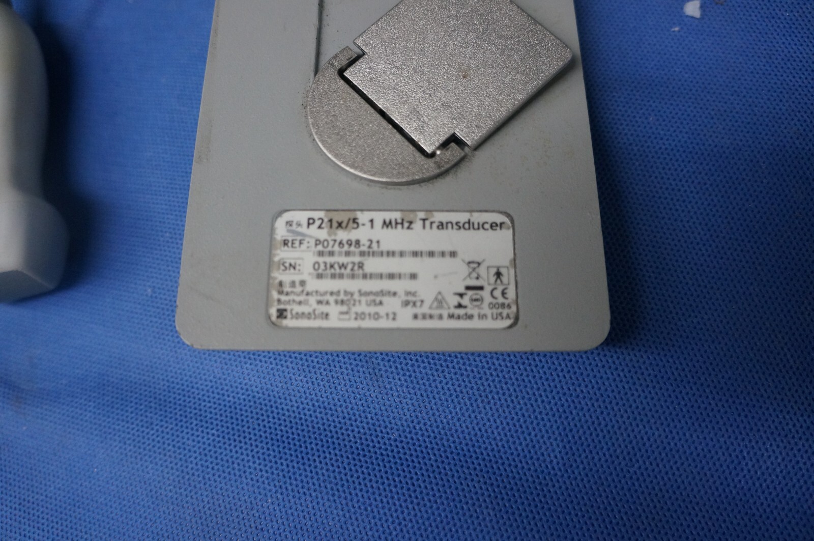 SONOSITE P21x/5-1 MHz REF P07698-21 TRANSDUCER PROBE