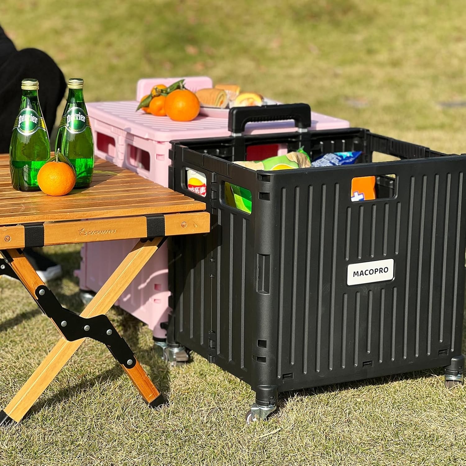 Heavy Duty Rolling Crate Utility Cart Rust Resistant for Indoor and Outdoor Use