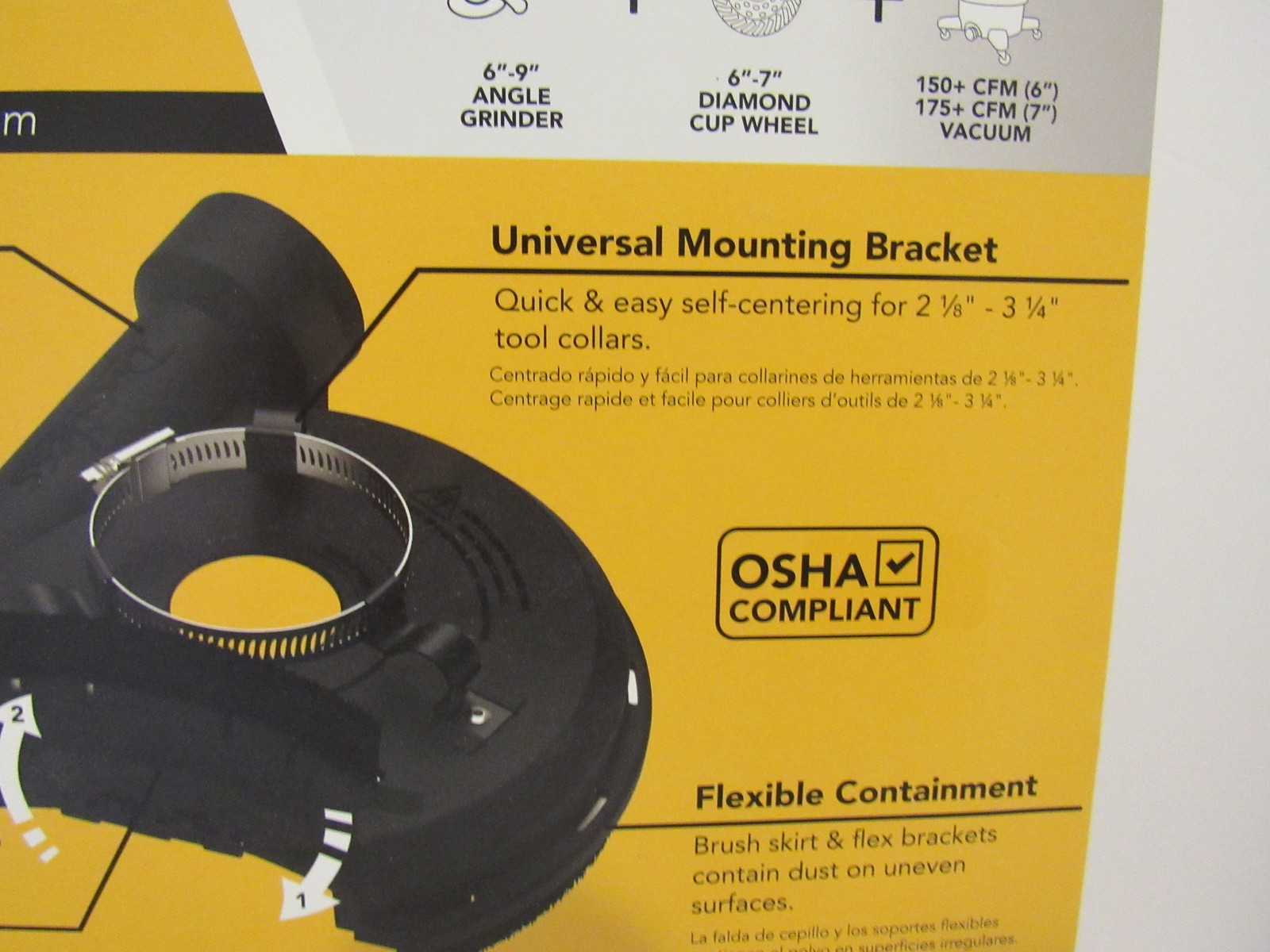 Dustless Technologies D2807 Dust Shroud Pro for 6-9″ Grinders & 7″ Cup Wheels