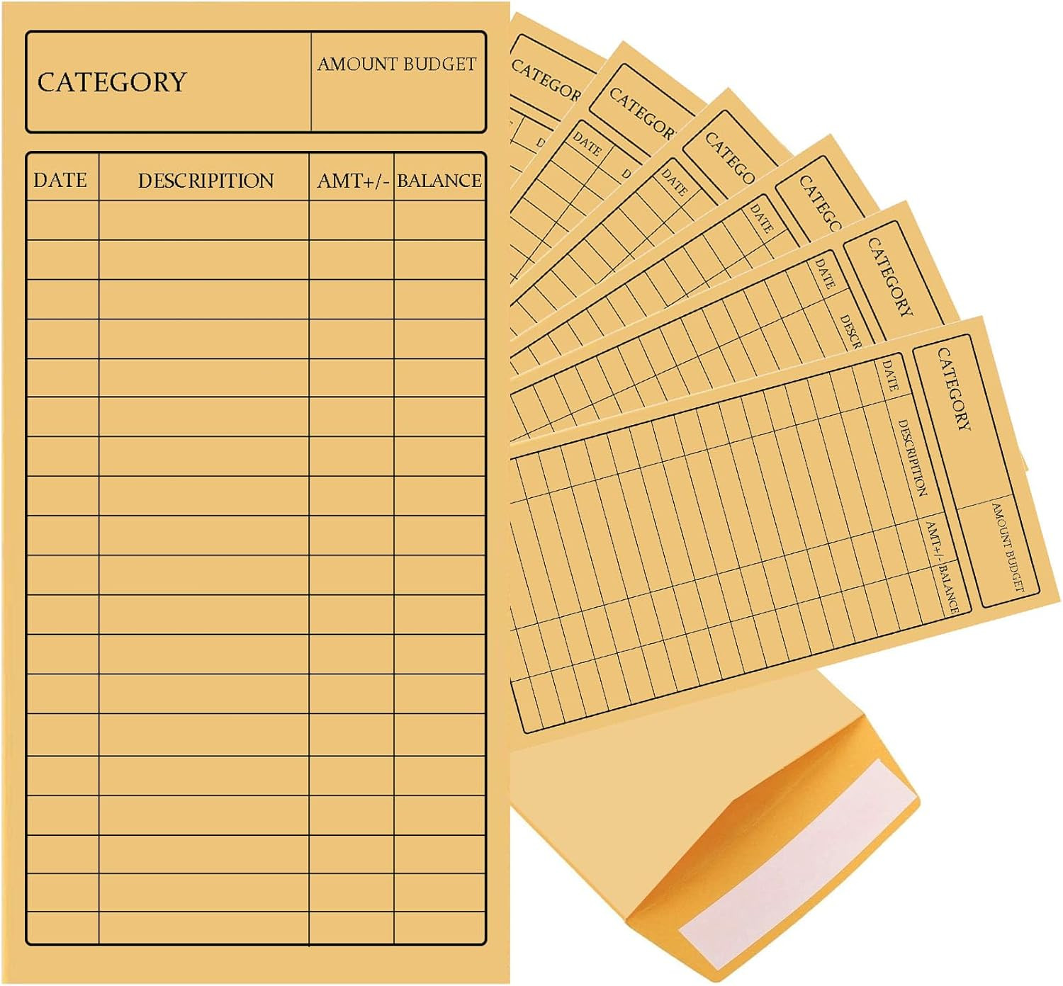 150Pcs Cash Envelopes for Budgeting Cash Deposit Cardstock Budget Envelope Kraft