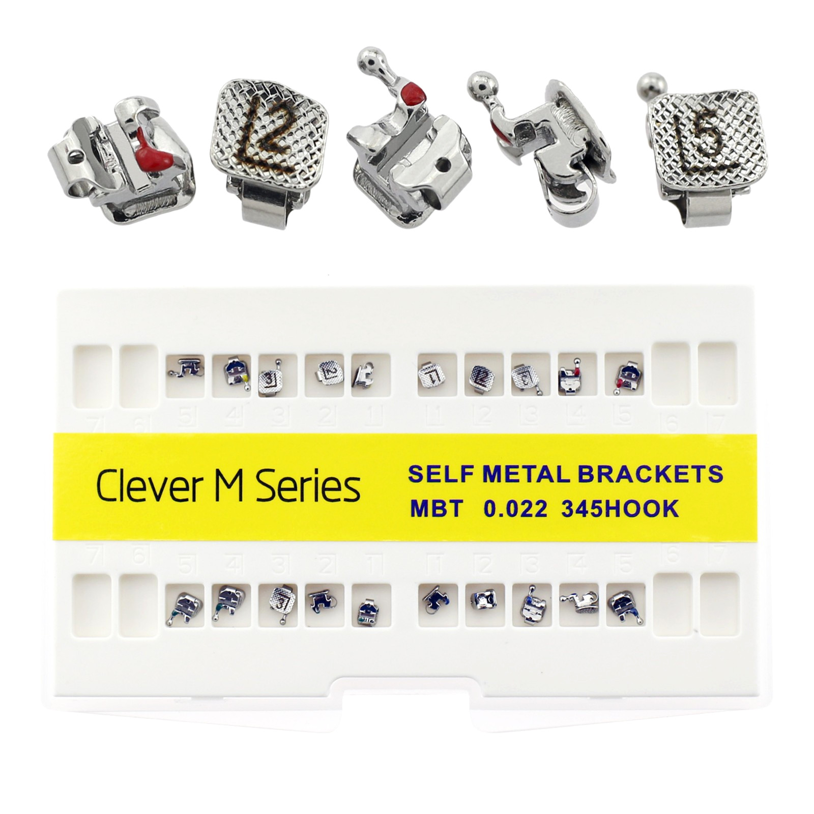 Orthodontic Self Ligating Brackets AO Empower Style Creative Dental Roth MBT 022