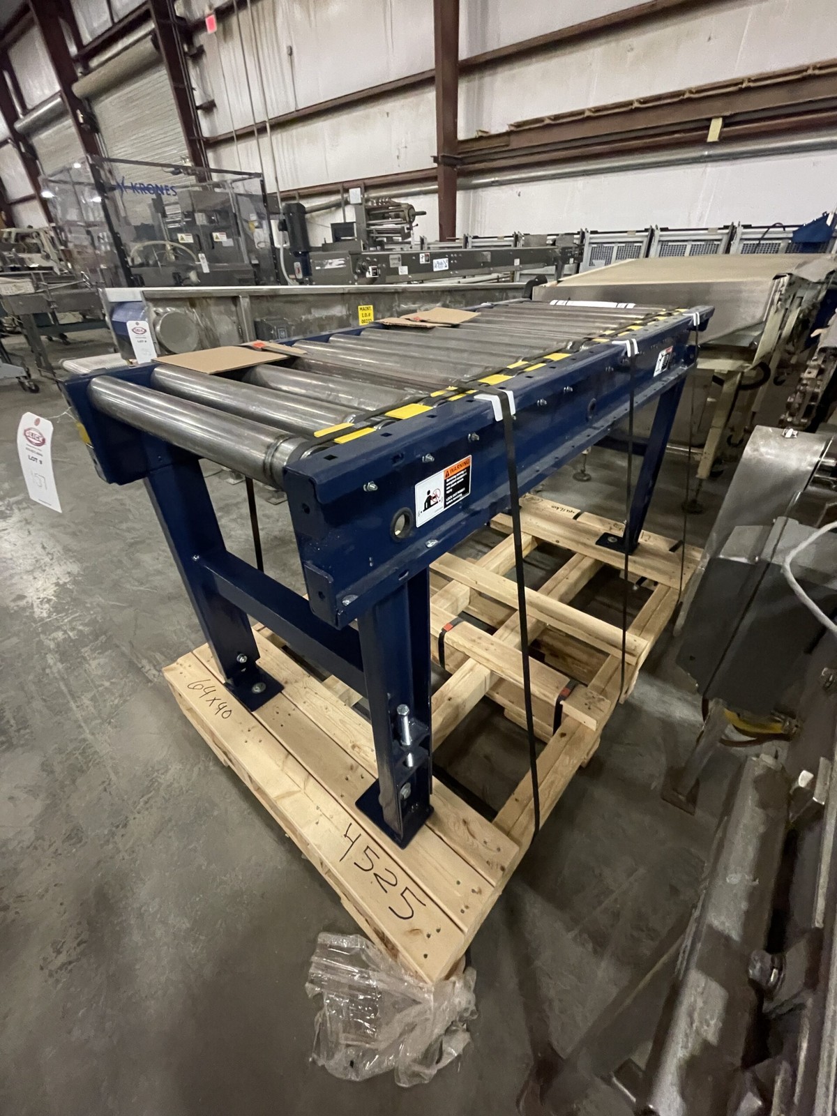 20″ Belt Driven Roller Conveyor 60″ Long x 32″ High – Expansion Section