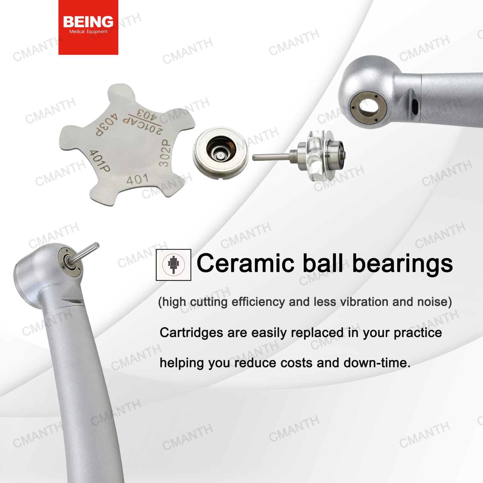 COXO BEING Dental Fiber Optic Turbine High Speed Handpiece Coupler For KAVO NSK