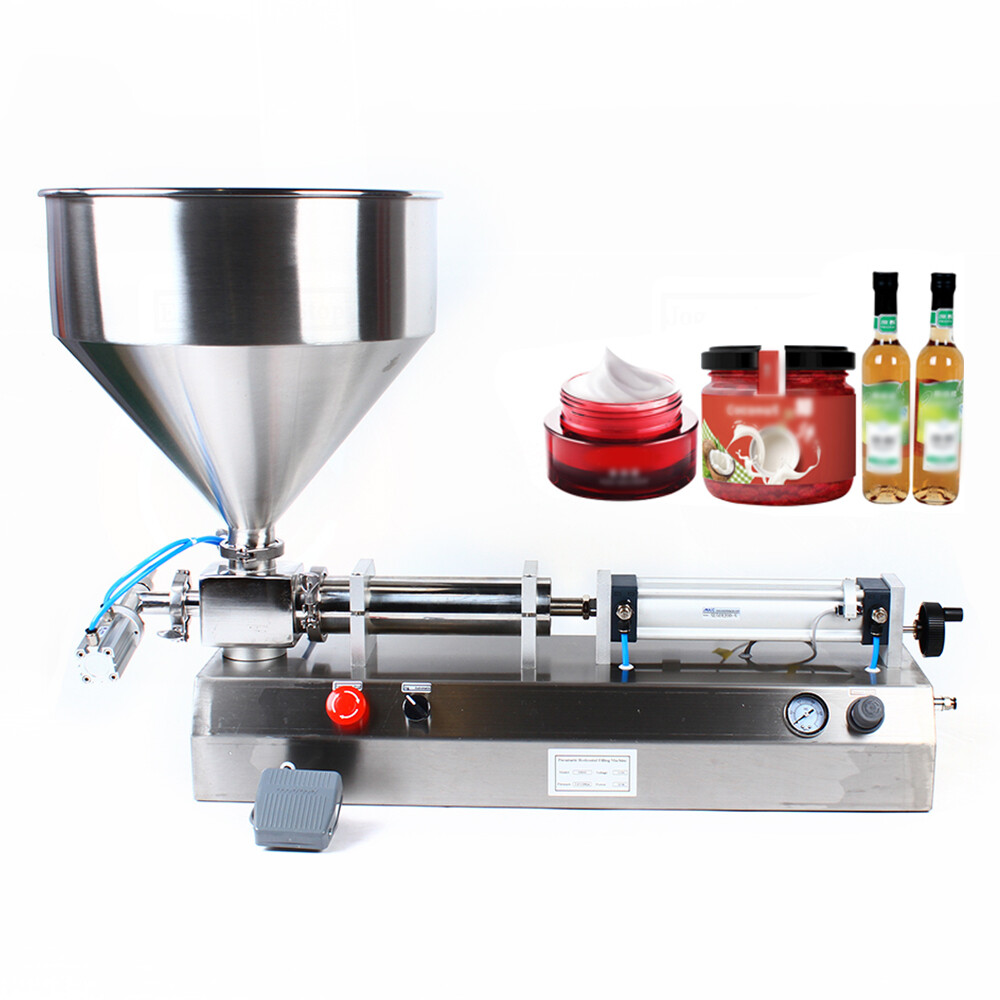 100-1000ml Paste Liquid Piston Filler Heating Filling Machine Single Nozzle 110V