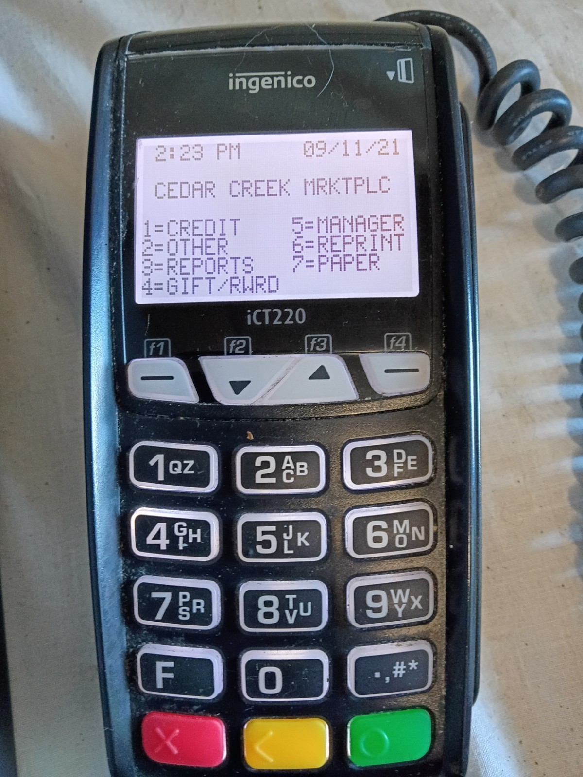 Sharp Cash Register XE-A206 With Ingenico Card Reader Printer ICT220 Free…