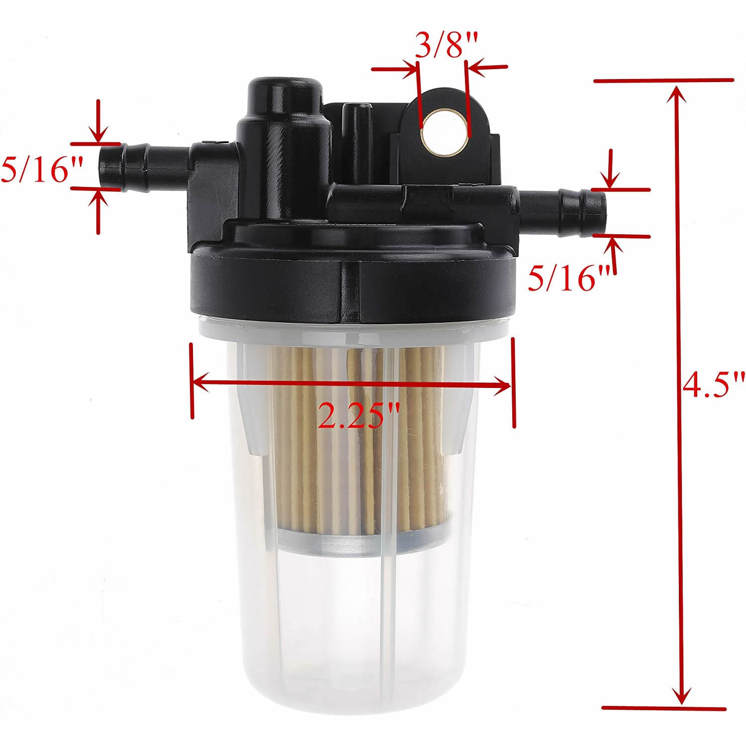 2X Fuel Filter Assembly 6A320-58862 For Kubota B2320 B2410 L2800 L3400 LX2610HSD