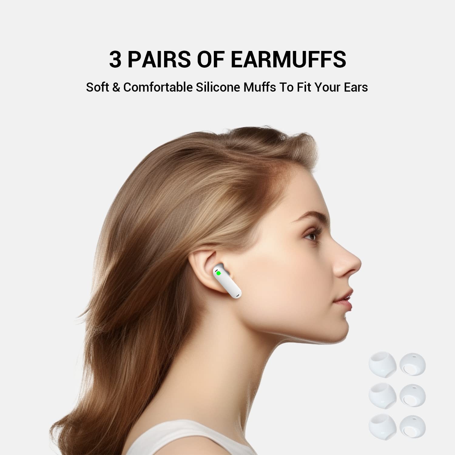 Timekettle Accessories for WT2 Edge/W3 and P1 Translator Earbuds, Including 1 Pa