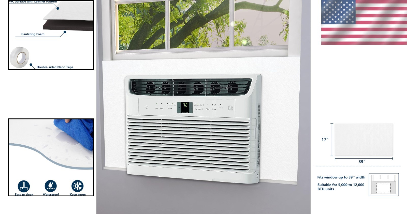 Window Air Conditioner Seal Kit – Universal Fit