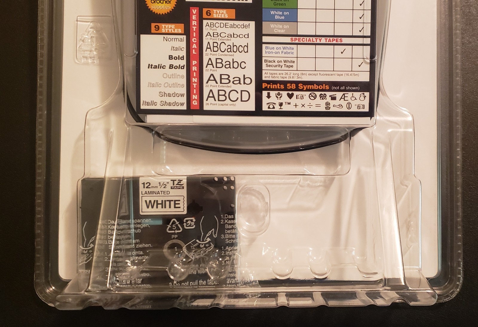 Brother PT-1750 P-Touch Label Maker Electronic Labeling System – New Sealed NOS!