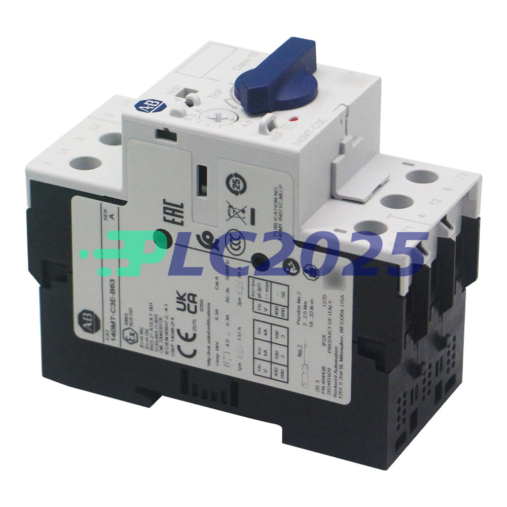 Allen Bradley 140MT-C3E-B63 C Frame, 4 – 6.3A,Motor Protection Circuit Breaker
