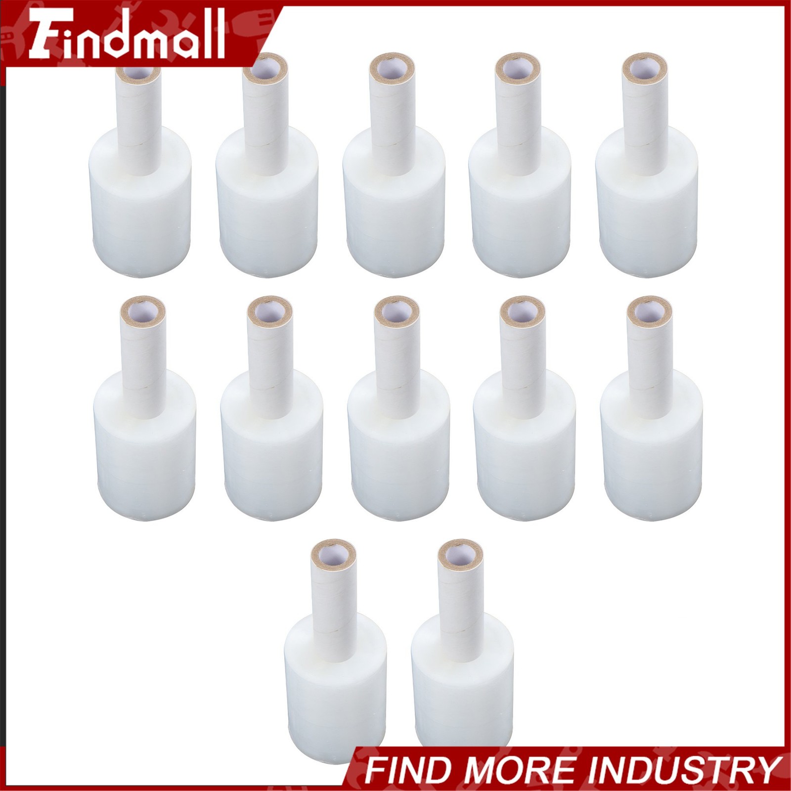 Findmall 12 Rolls 5 Inch x 1000 Ft Stretch Shrink Film Hand Wrap With Handle