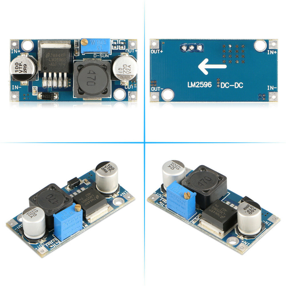 1x 10x LM2596S DC-DC 3A Buck Adjustable Step-down Power Supply Converter Module