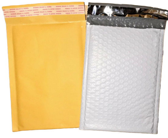 Kraft or Tuff Bubble Mailers Choose Size & Quantity! 1- 3000 Available #0 4×7 CD