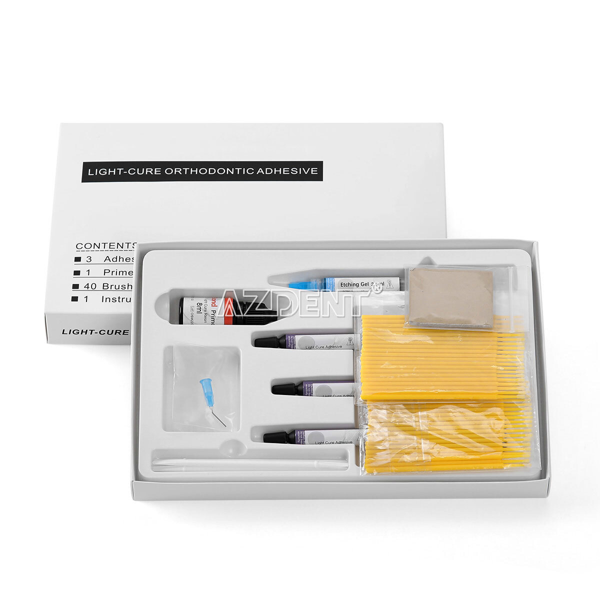 Dental Light Cure Orthodontic Bonding Bracket Light Cure Adhesive Kit