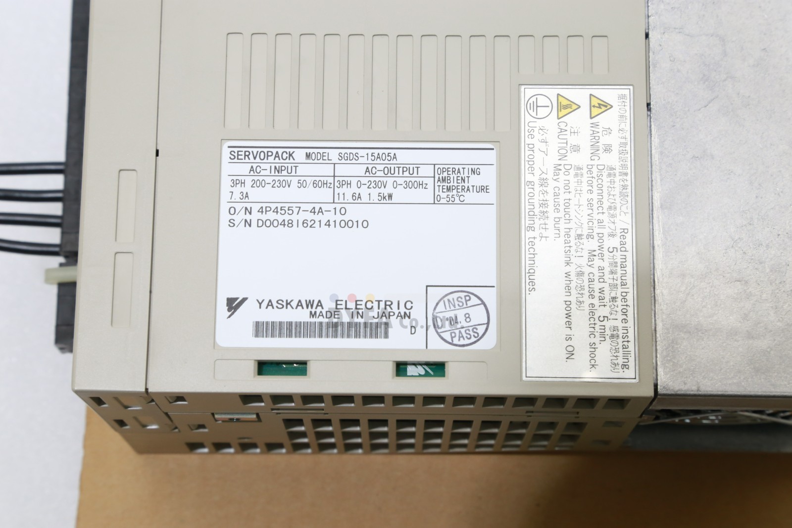 YASKAWA Genuine NIB SGDS-15A05A Servopack 1.5kW DRV-I-4927=9S36