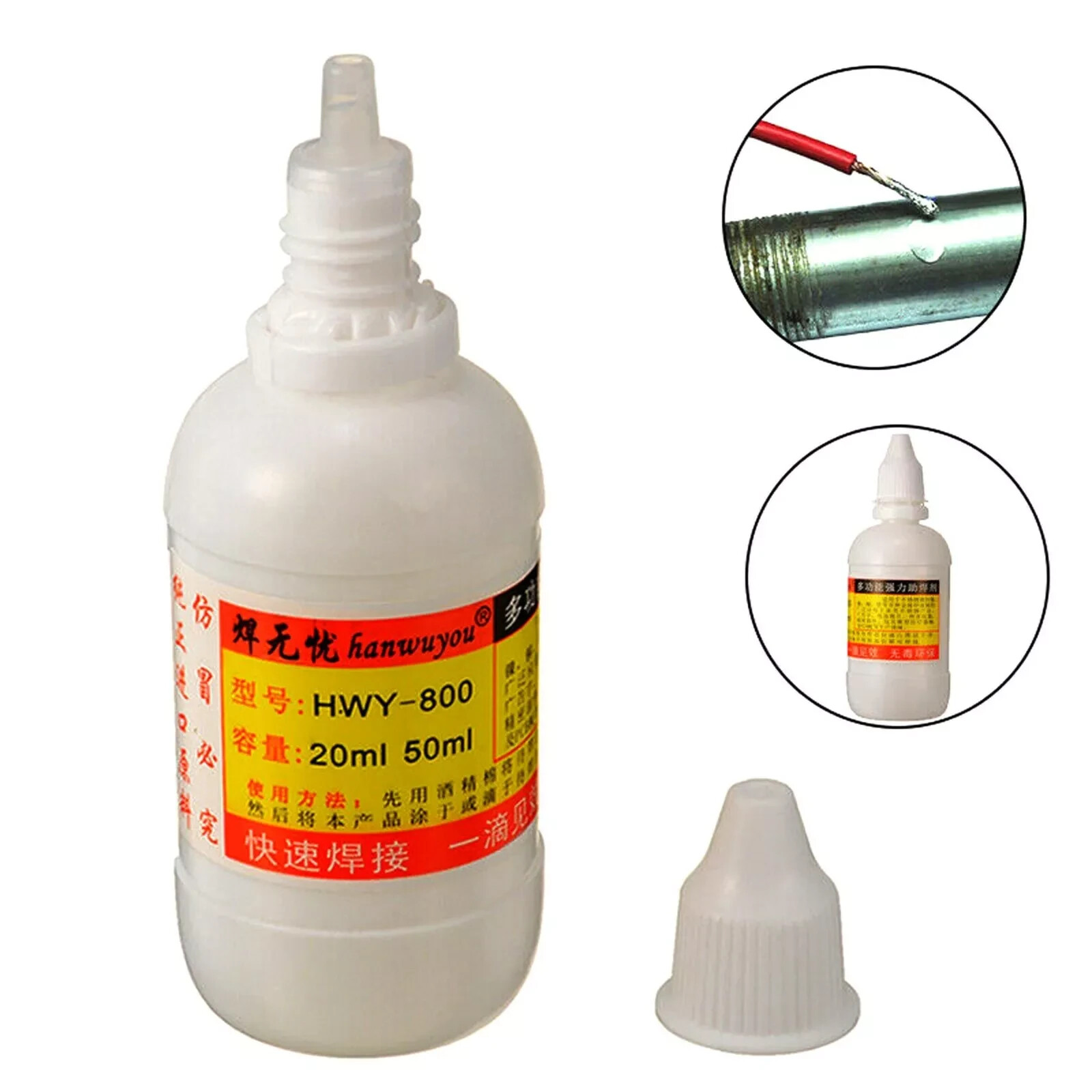 20ml Stainless Steel Flux Soldering Paste Stainless Steel Liquid Solder Tool NEW
