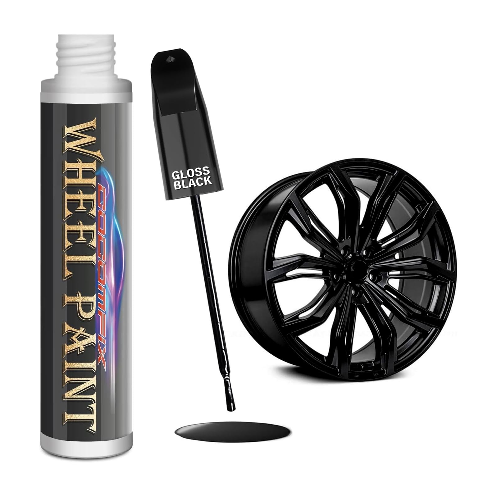 Gloss Black Rim Touch Up Paint Wheel Repair Paint Quick And Easy Touch Up Paint