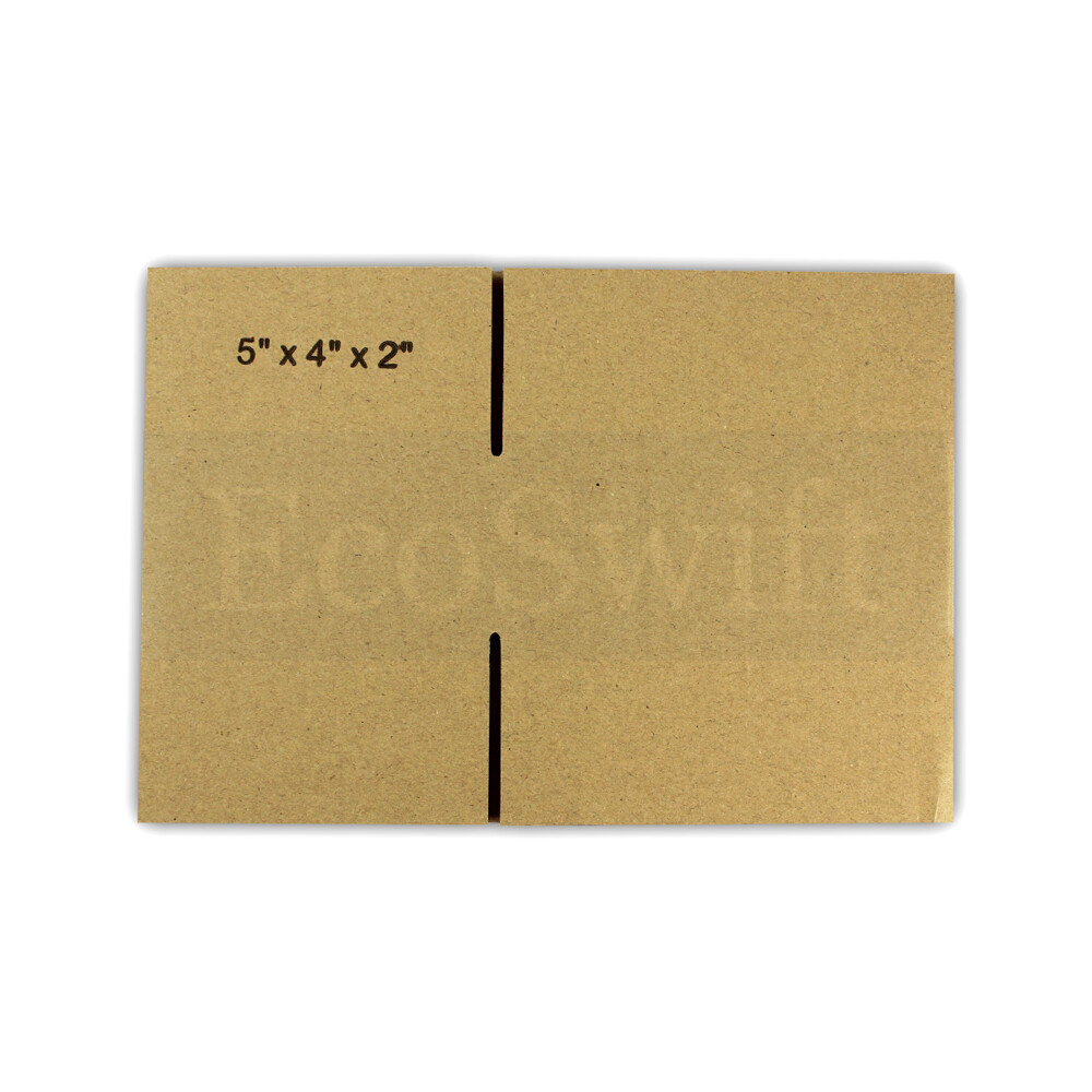 1-200 5x4x2 “EcoSwift” Cardboard Packing Mailing Shipping Corrugated Box Cartons