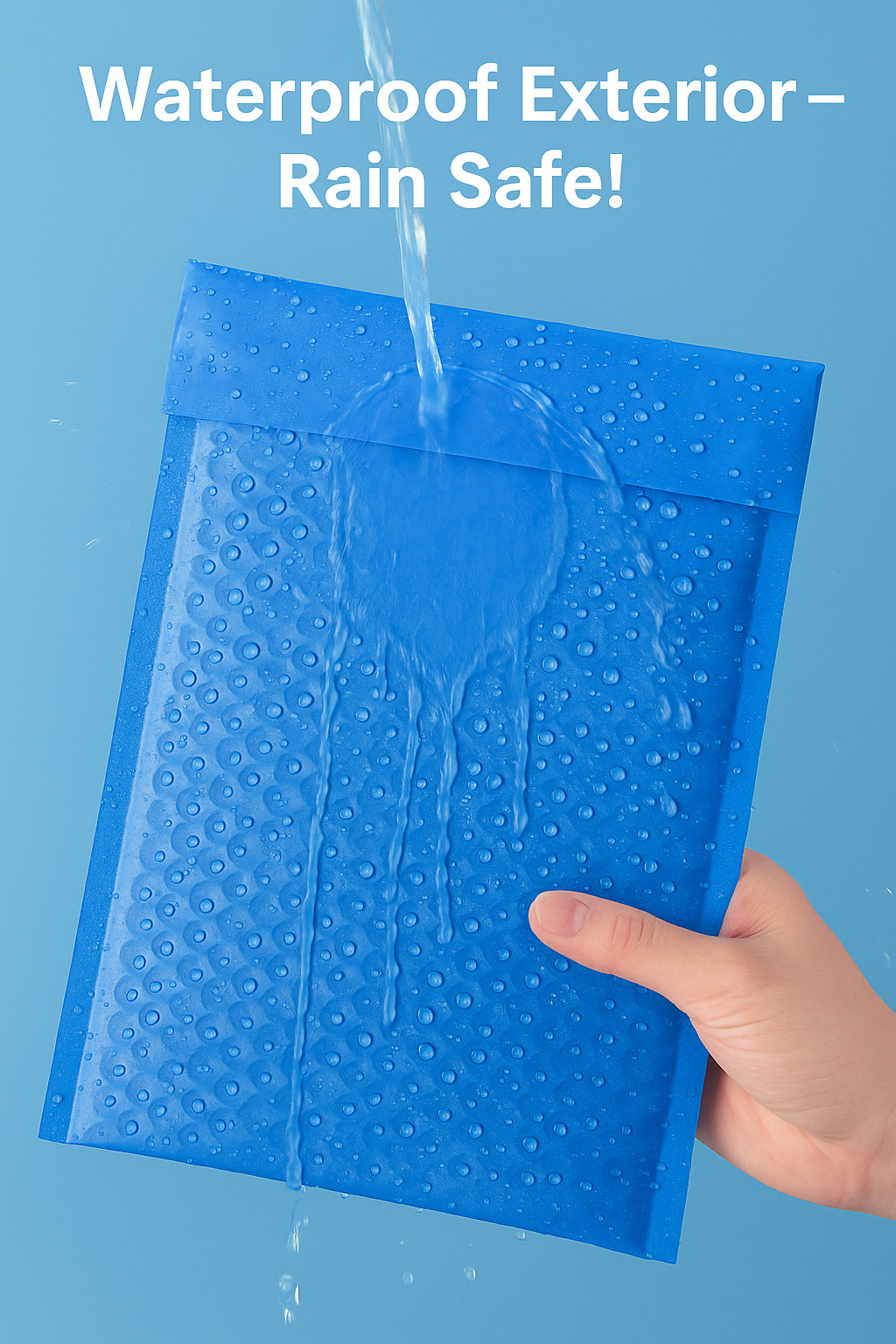 Blue Bubble Mailers 9.5” x 14.5” (9.5” x 13.5”) Waterproof Shipping Bags
