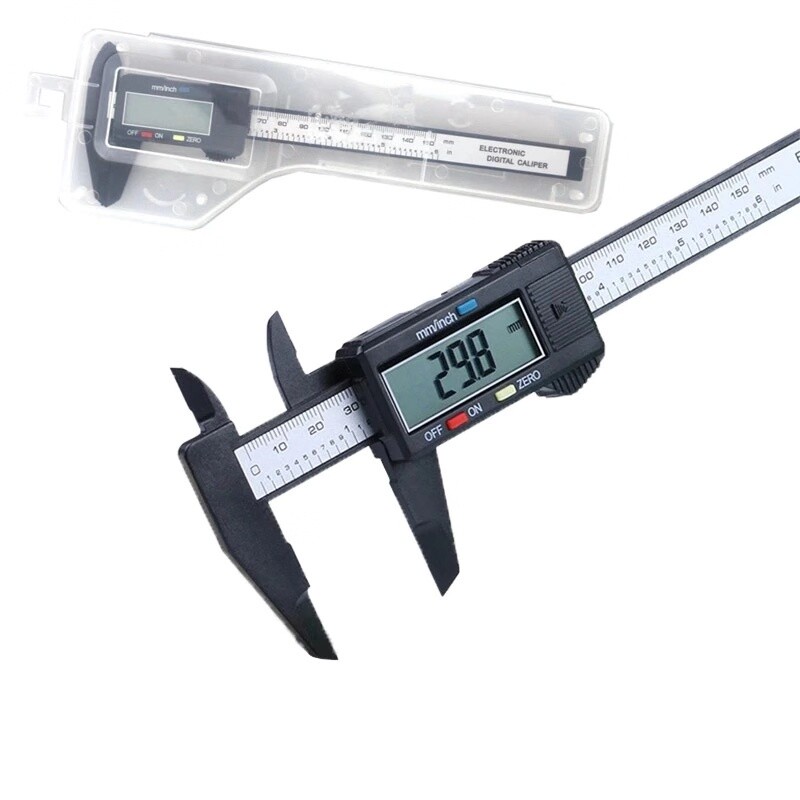 6″ 150mm Carbin Fiber Electronic Digital Vernier Caliper Micrometer Guage LCD