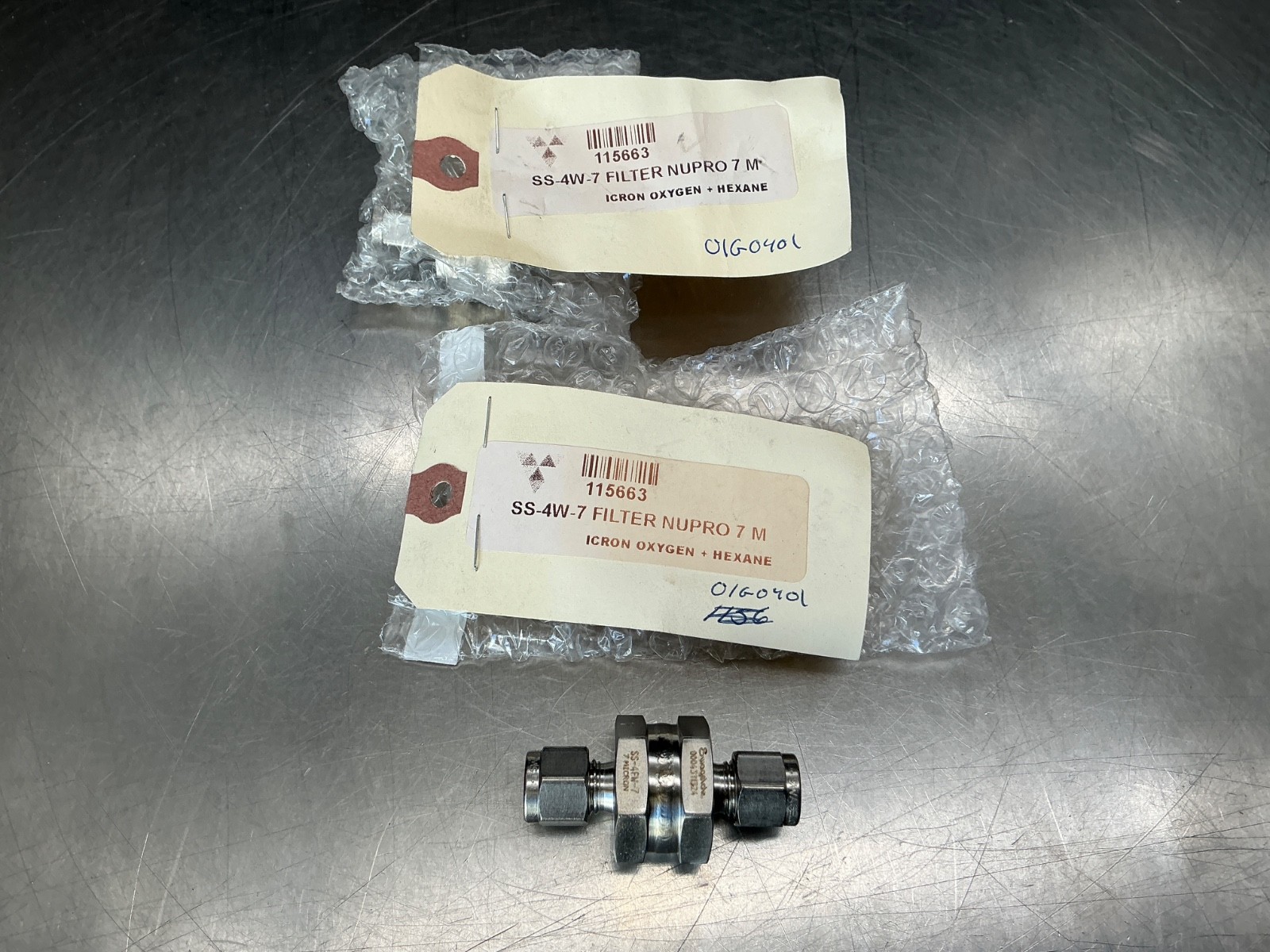(2) Swagelok SS-4FW-7 In-Line Filter 1/4″