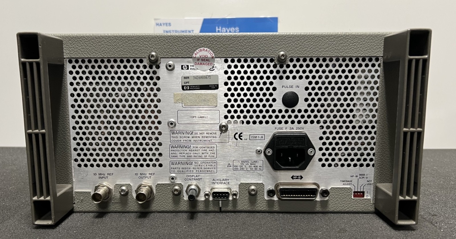 HP / AGILENT 8648C RF SIGNAL GENERATOR 100KhZ to 3.2GHz, CALIBRATED TIL 07/2027!