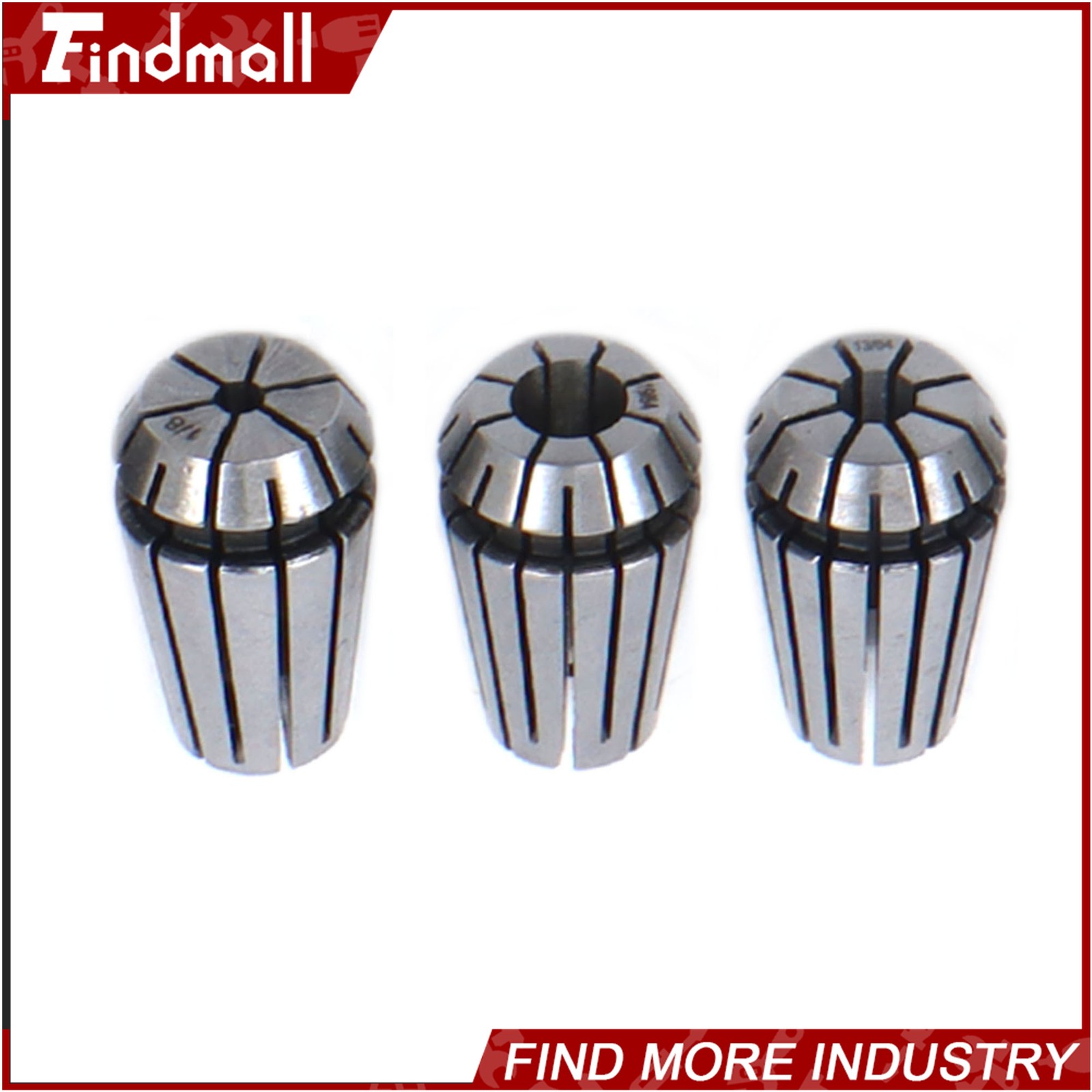 Findmall 19pcs ER16 Collet Set Complete Sizes including all 16th 32nds & 64th