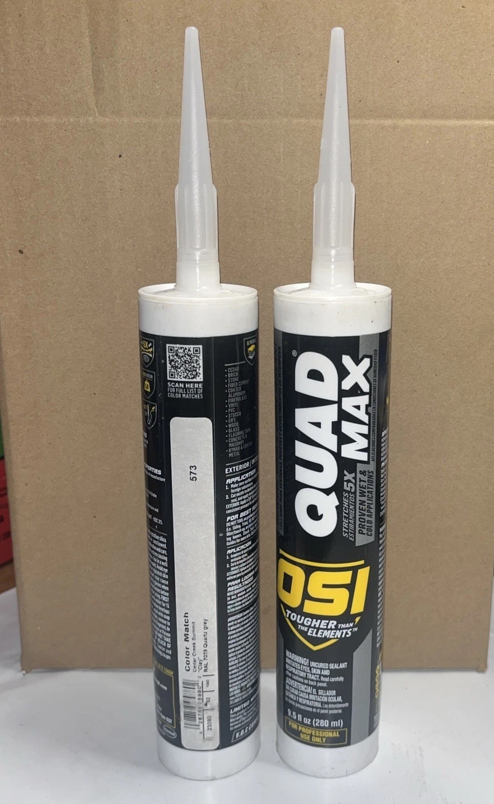 2 Pack OSI Quad Max 573 Clay/Grey