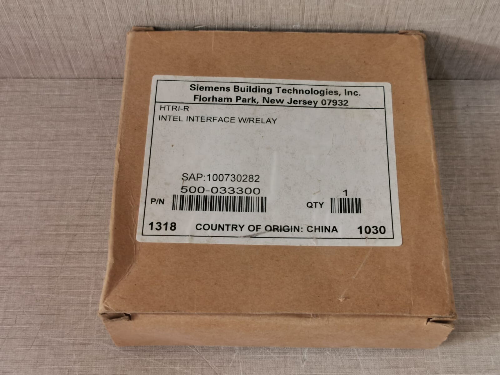 1 LOT 2PCS. SIEMENS HTRI-R 500-033300 INTEL INTERFACE MODULE WITH RELAY