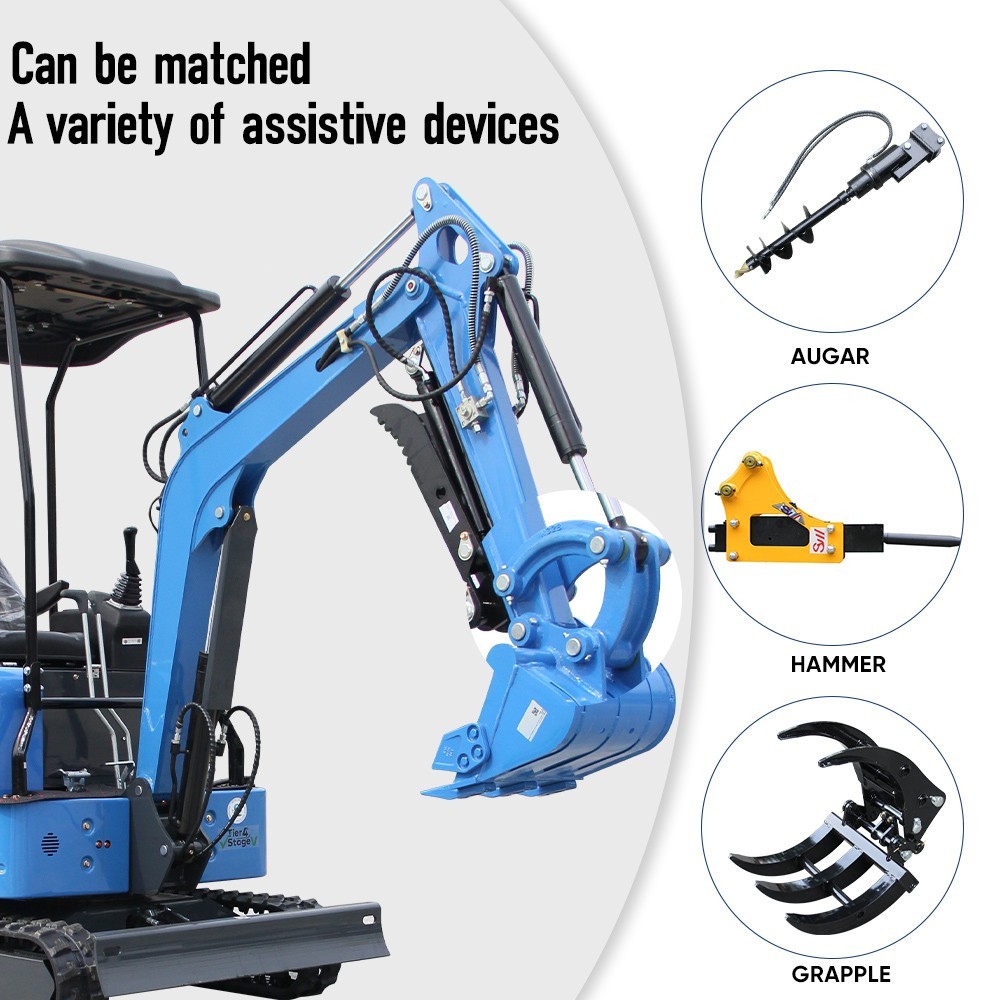 Mini Excavator KUBOTA Diesel 4000lbs 1.8 Ton Super Power Mini Digger