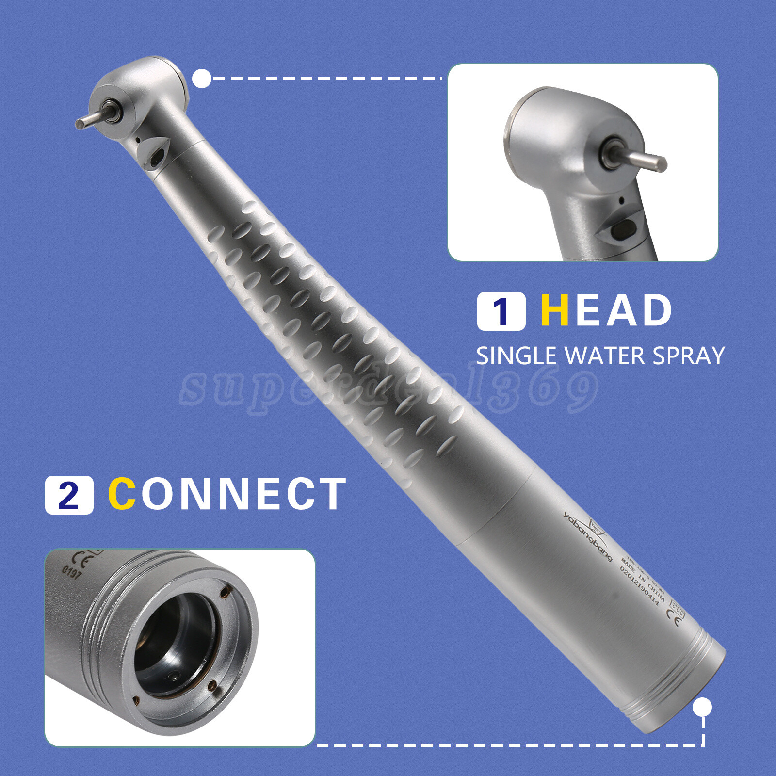 Dental Fiber Optic Handpiece Standard Head fit Kavo Multiflex LED Coupler SA